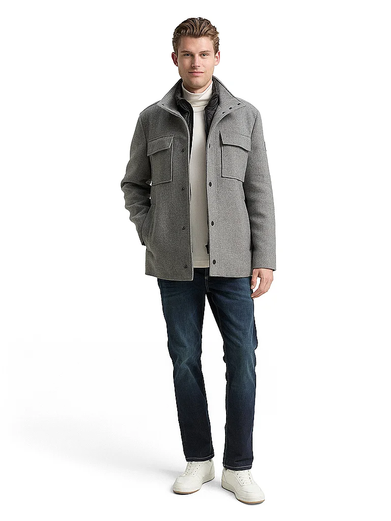 TOM TAILOR Mantel 2-in-1 hellgrau   XXL herren 3